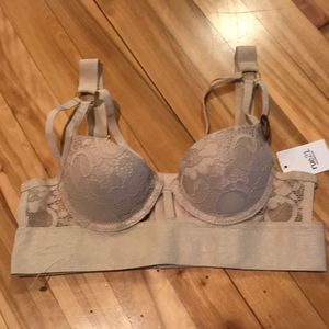 rue 21 lace bandage strappy padded bra NWT 34A